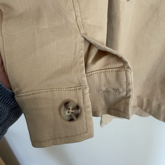 WOMANCE Beige Denim Jacket, Oversized Medium - Picture 14 of 14